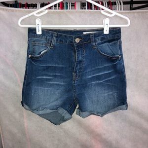 Mid-Length Jean Shorts